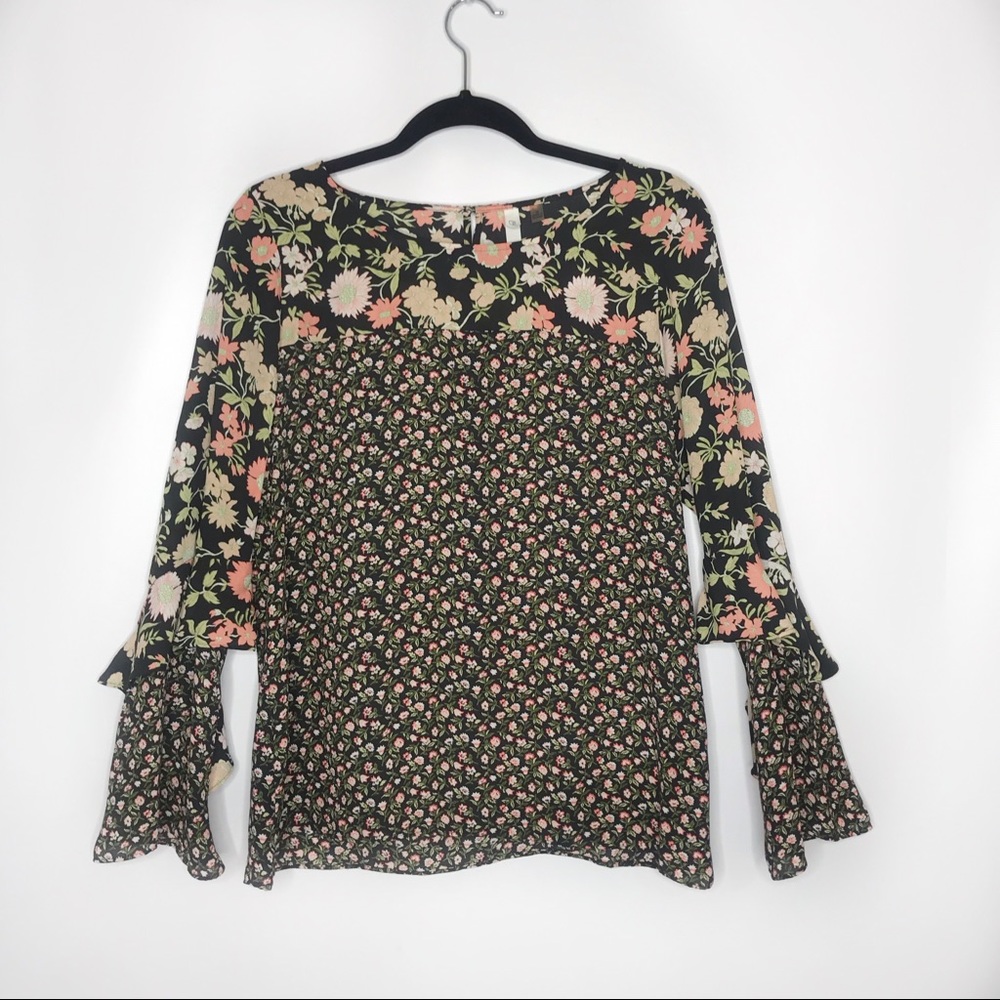 SALE 🛍 NY Collection Floral Bell Sleeves Top